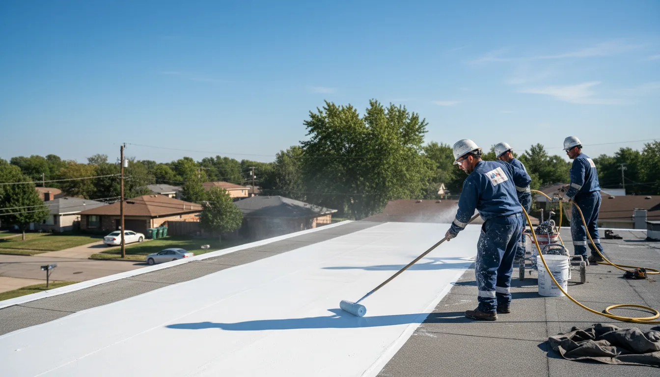 Commercial roof coating in Essex, VT near me